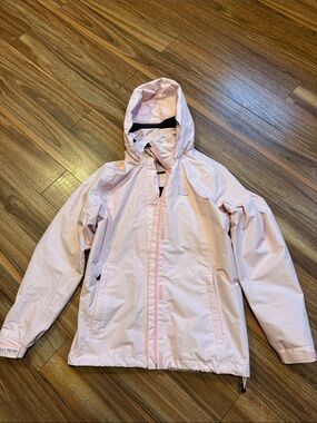 Helly Hansen Womens Pale Pink Waterproof Hooded Rain Jacket